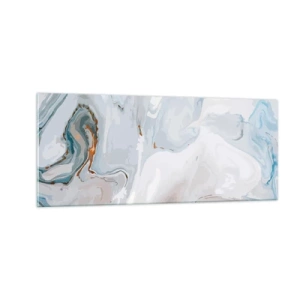 Tablou pe sticlă - Albul ridicat - 100x40 cm
