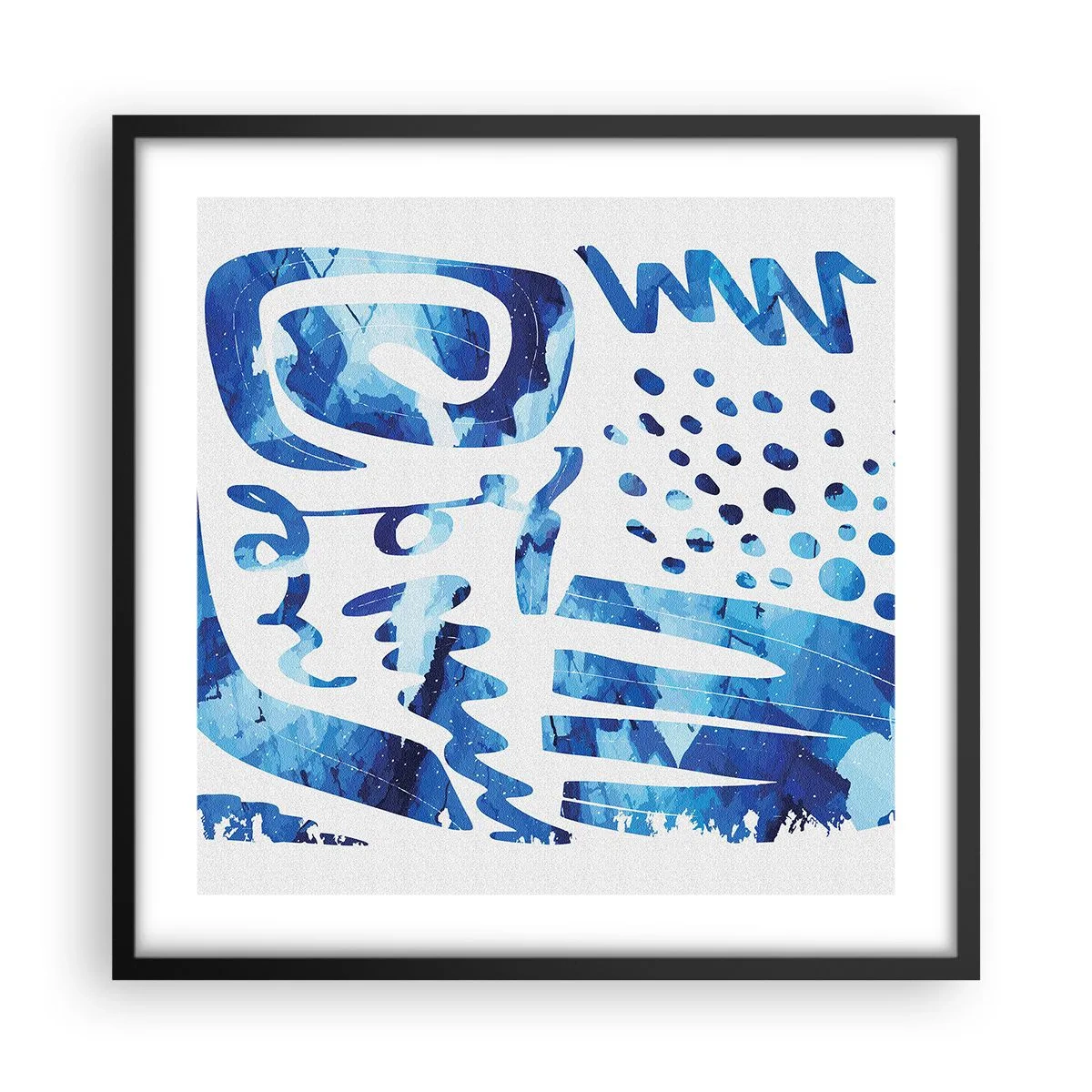 Poster în ramă neagră - Înapoi la rădăcini - 50x50 cm