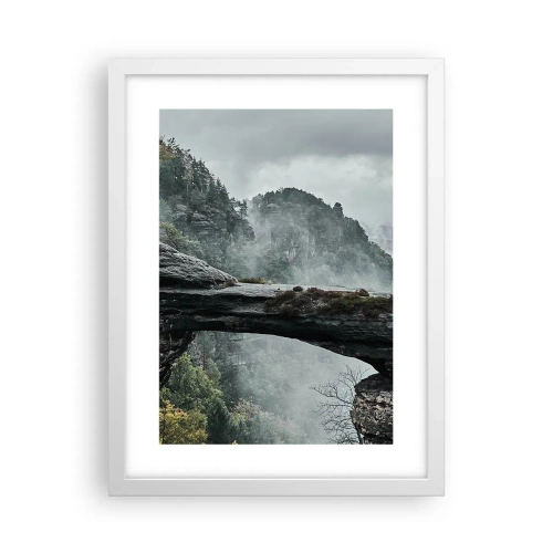 Poster în ramă albă - Aventura este pe cale să înceapă - 30x40 cm