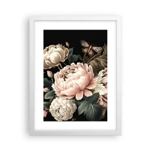 Poster în ramă albă - În stil baroc - 30x40 cm