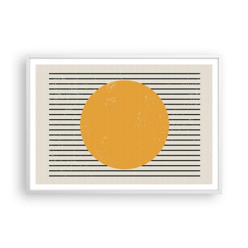 Poster în ramă albă - Puterea simplității - 100x70 cm