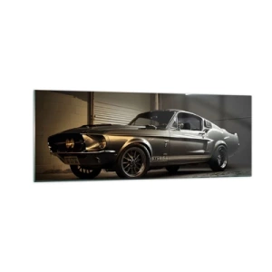 Tablou pe sticlă - Înapoi în trecut - 140x50 cm