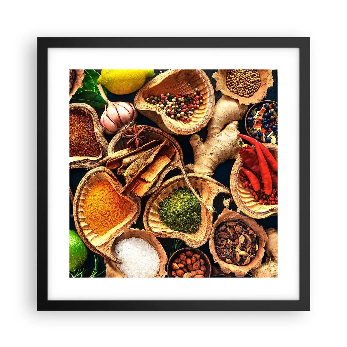 Poster în ramă neagră - Ia ce vrei - 40x40 cm