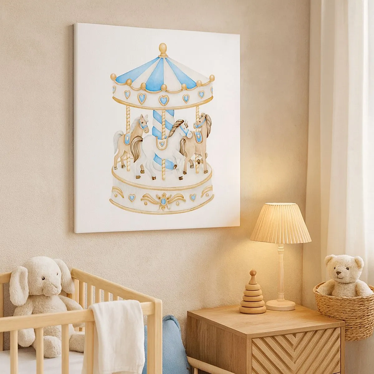 Tablou pe pânză - Copilărie dulce - 30x30 cm