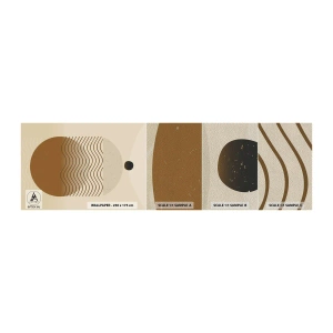 Mostră tapet Premium Sand - Despre originea figurilor geometrice - Abstracția, Bucată, Minimalism - 100x30 cm