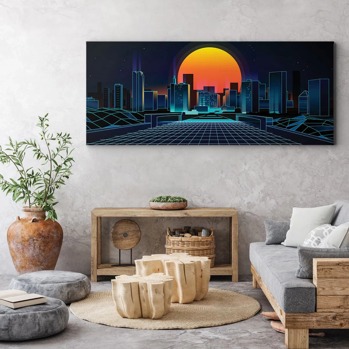 Tablou pe pânză - Încă mai vrei să ajungi la lumea reală? - 100x40 cm