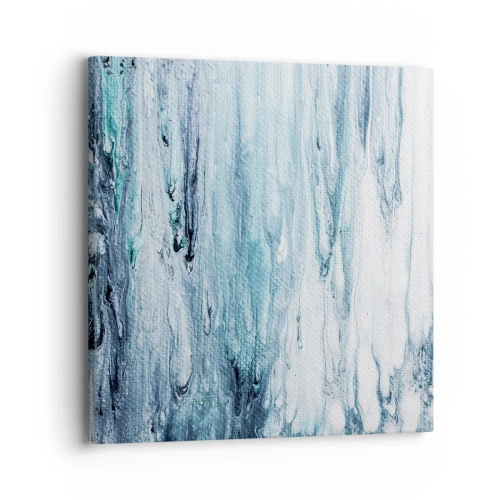 Tablou pe pânză - Țurțuri de albastru - 30x30 cm