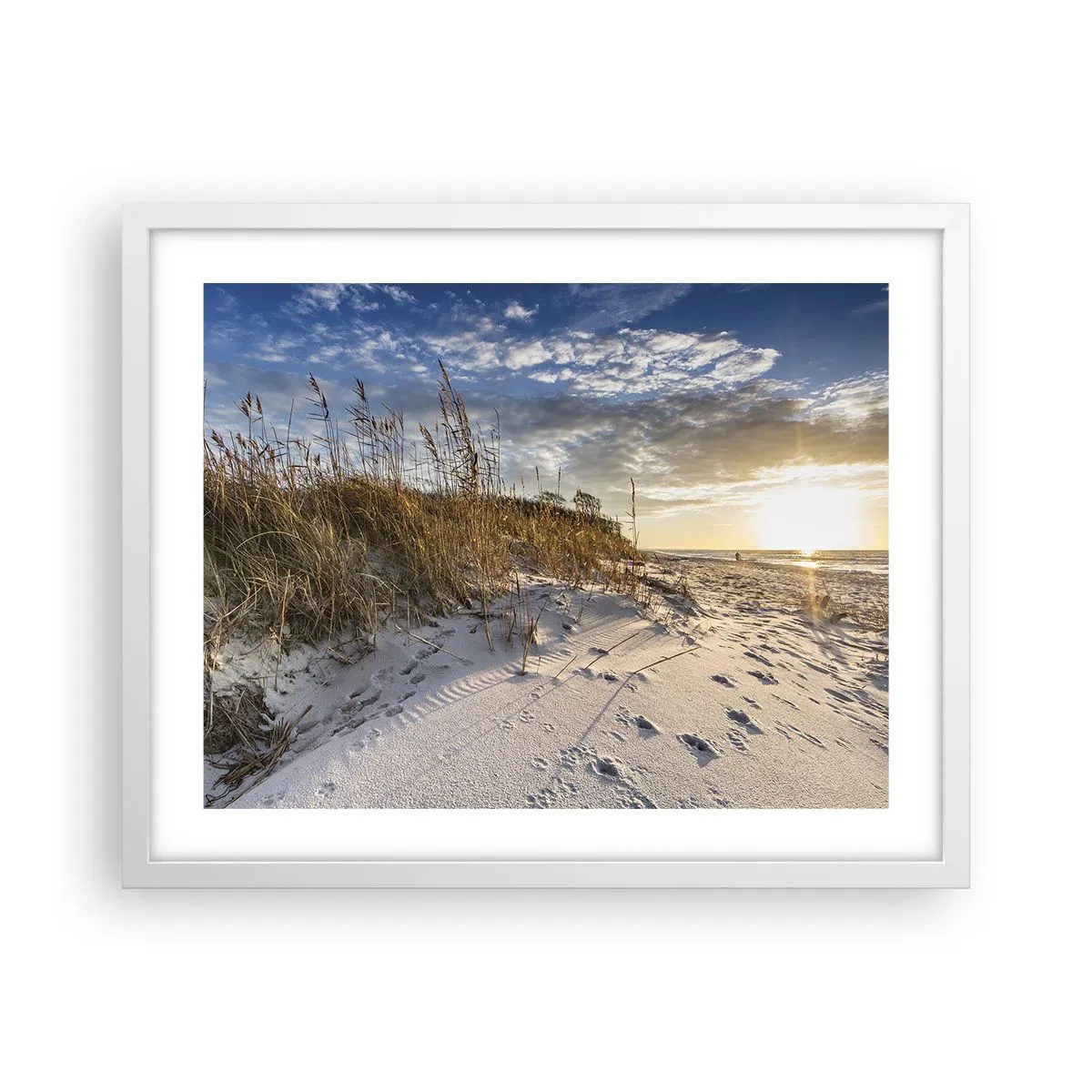 Poster în ramă albă - Invitație la o plimbare - 50x40 cm