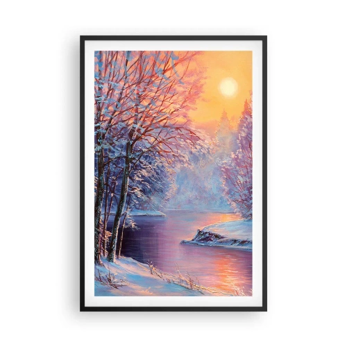 Poster în ramă neagră - Culorile iernii - 61x91 cm