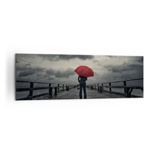 Tablou pe pânză - Nu e nimic dacă plouă - 160x50 cm