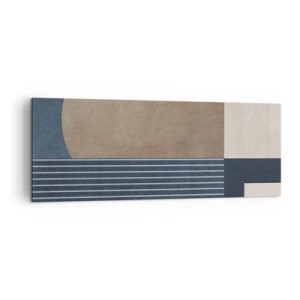 Tablou pe pânză - Compoziție de simplitate și rotunjime - 140x50 cm