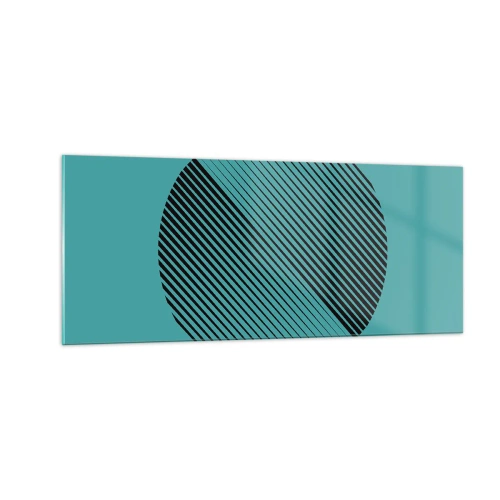 Tablou pe sticlă - Cercul - o variație geometrică - 100x40 cm