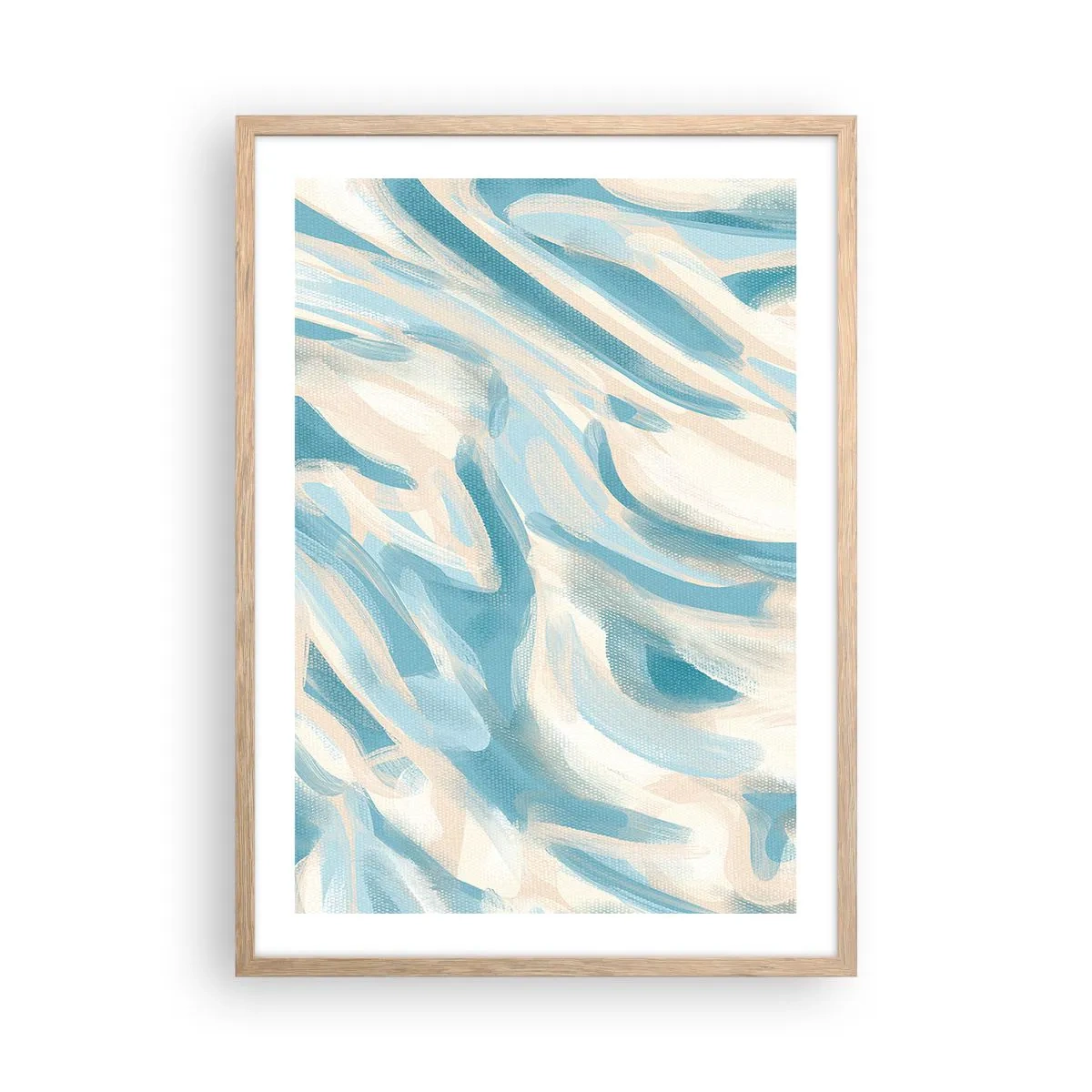 Poster în ramă de stejar deschis - Brize de primăvară - 50x70 cm