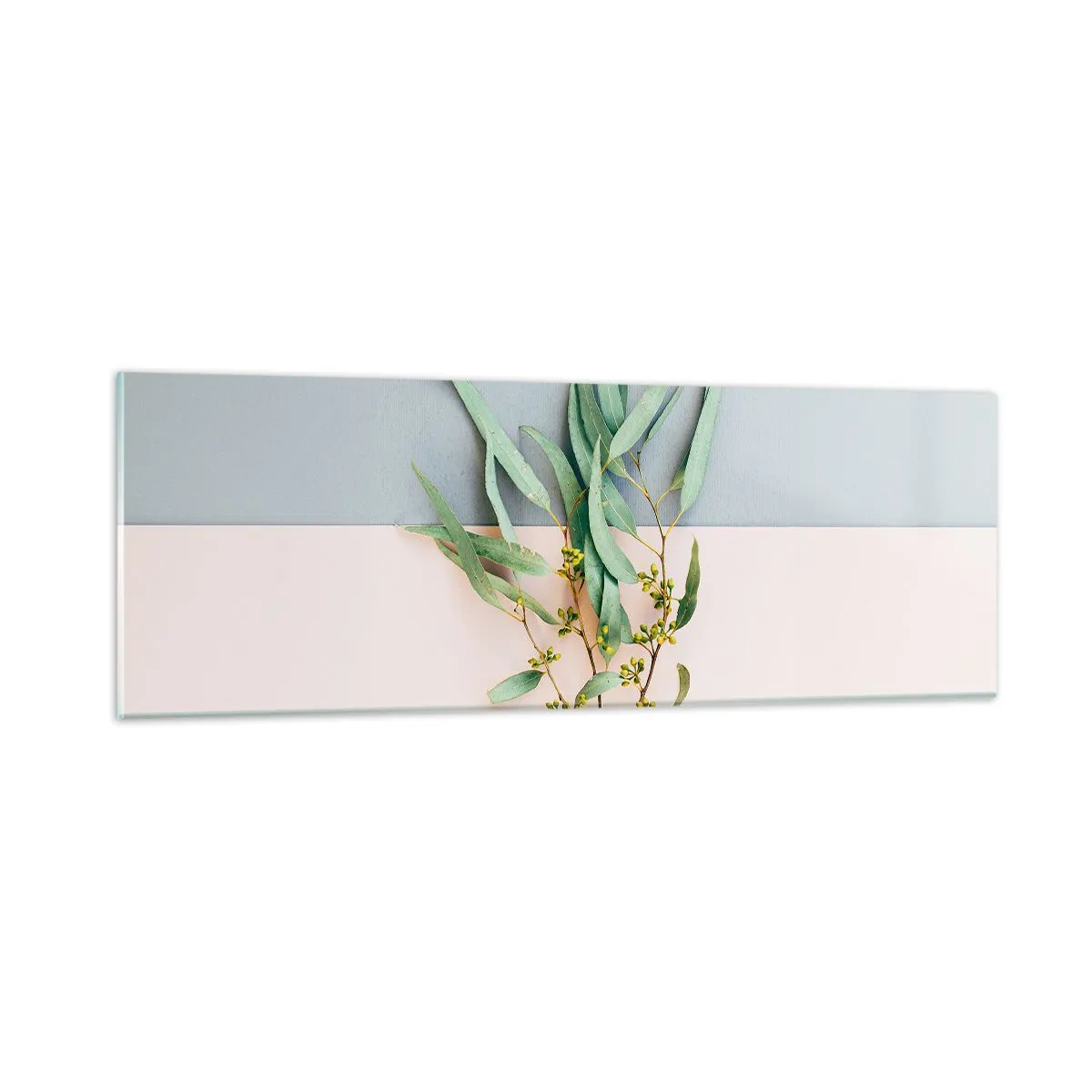 Tablou pe sticlă - Subtilitate pastelată - 90x30 cm