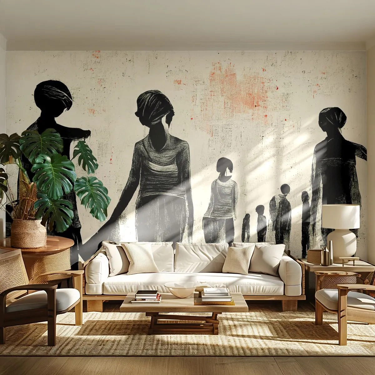 Tapet Standard Eco - Împotriva singurătății - femei, Muncă, Bucată - 350x256 cm