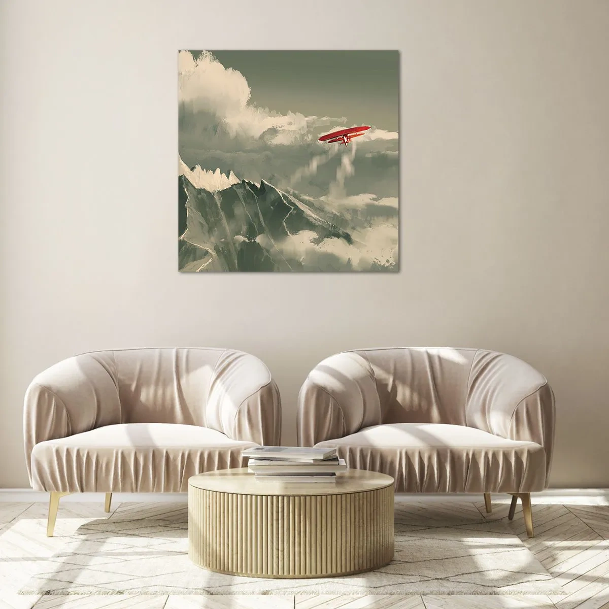 Tablou pe sticlă - Un pionier neînfricat - 60x60 cm