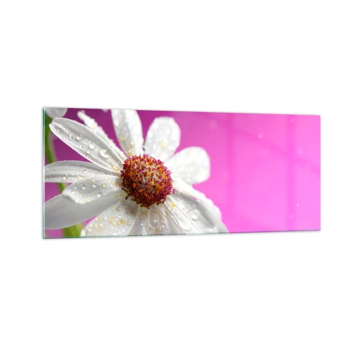 Tablou pe sticlă - Modestă în frumusețea ei - 100x40 cm