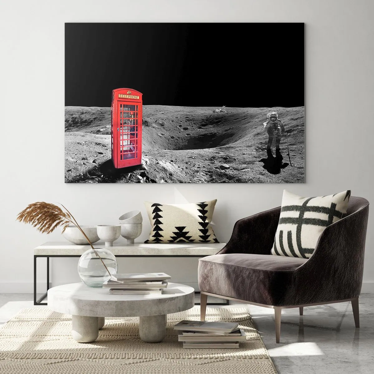 Tablou pe sticlă - Glumă cosmică - 120x80 cm