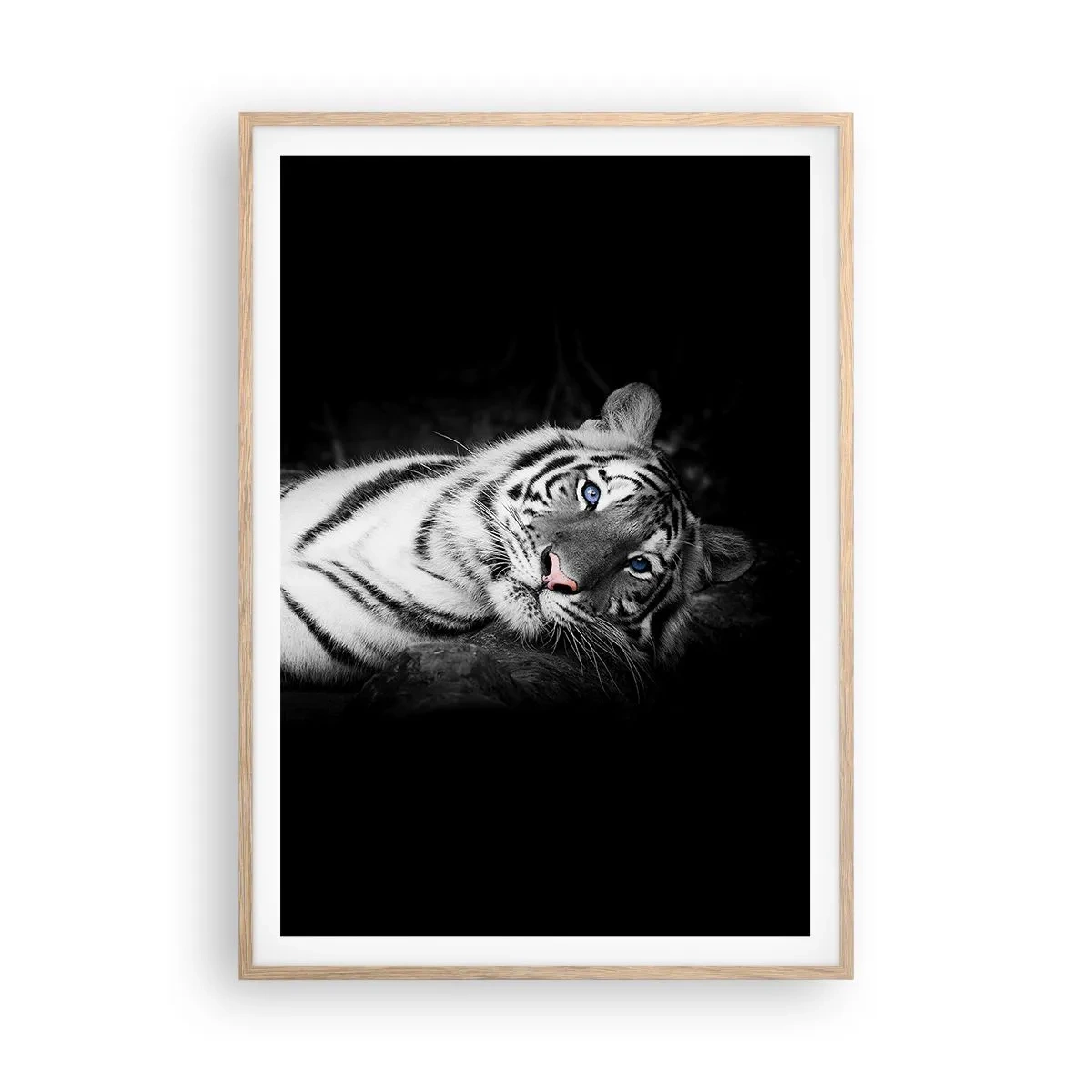 Poster în ramă de stejar deschis - Sălbăticie și pace - 70x100 cm