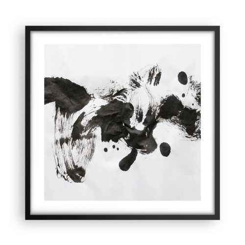 Poster în ramă neagră - Metodă în nebunie? - 50x50 cm