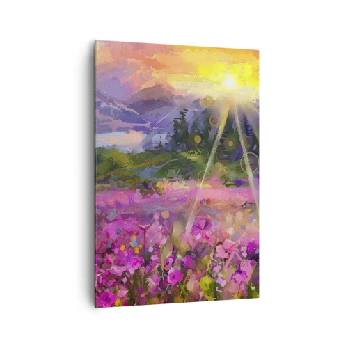 Tablou pe pânză - Într-o vale sub protecția soarelui - 70x100 cm