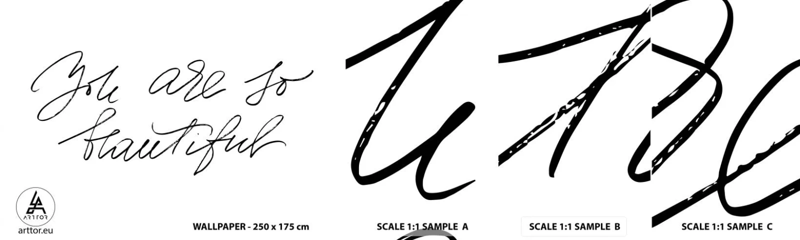 Mostră tapet autocolant Deluxe Sticker - Serios, crede-mă... - Tipografie, Afirmare, Maxim - 100x30 cm