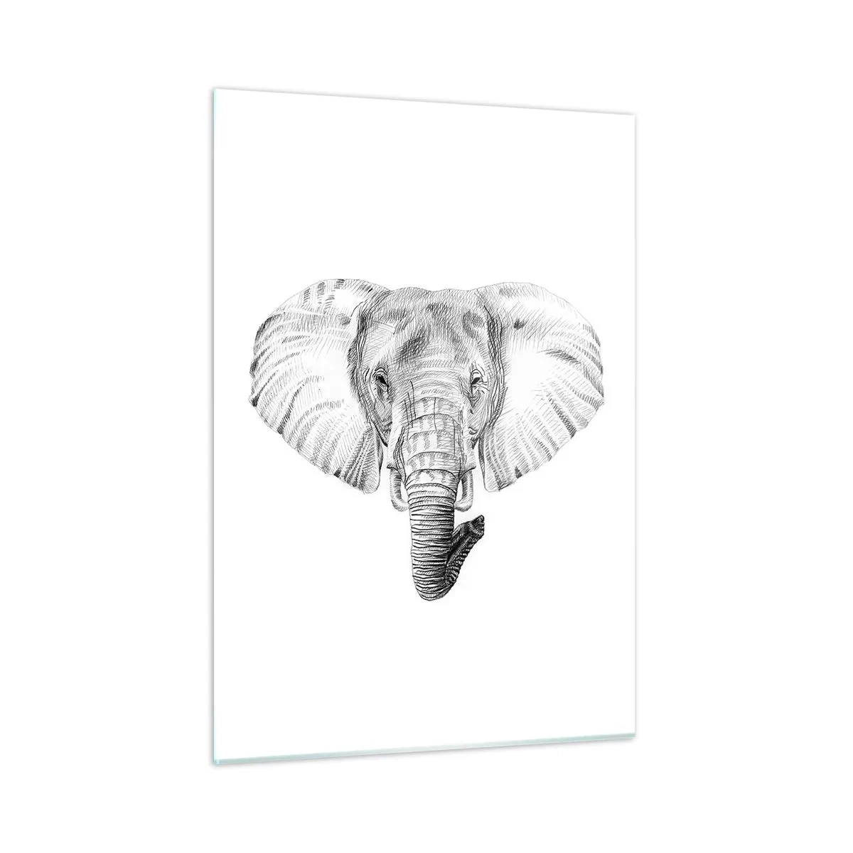 Tablou pe sticlă - Mare ca un elefant - 50x70 cm