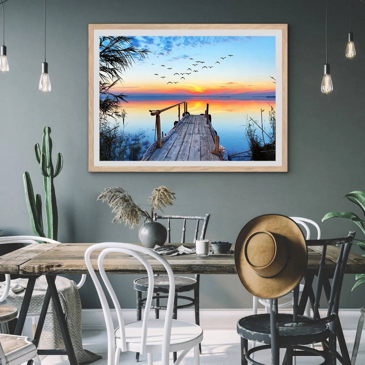 Poster în ramă de stejar deschis - E timpul să ne întoarcem... - 100x70 cm