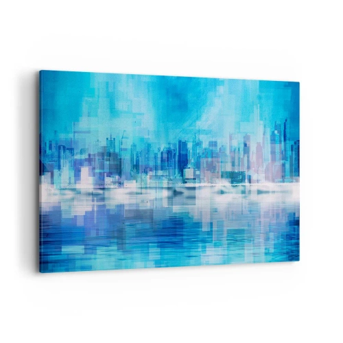 Tablou pe pânză - Înecate în albastru - 100x70 cm
