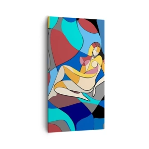 Tablou pe pânză - Nudul cubist - 55x100 cm