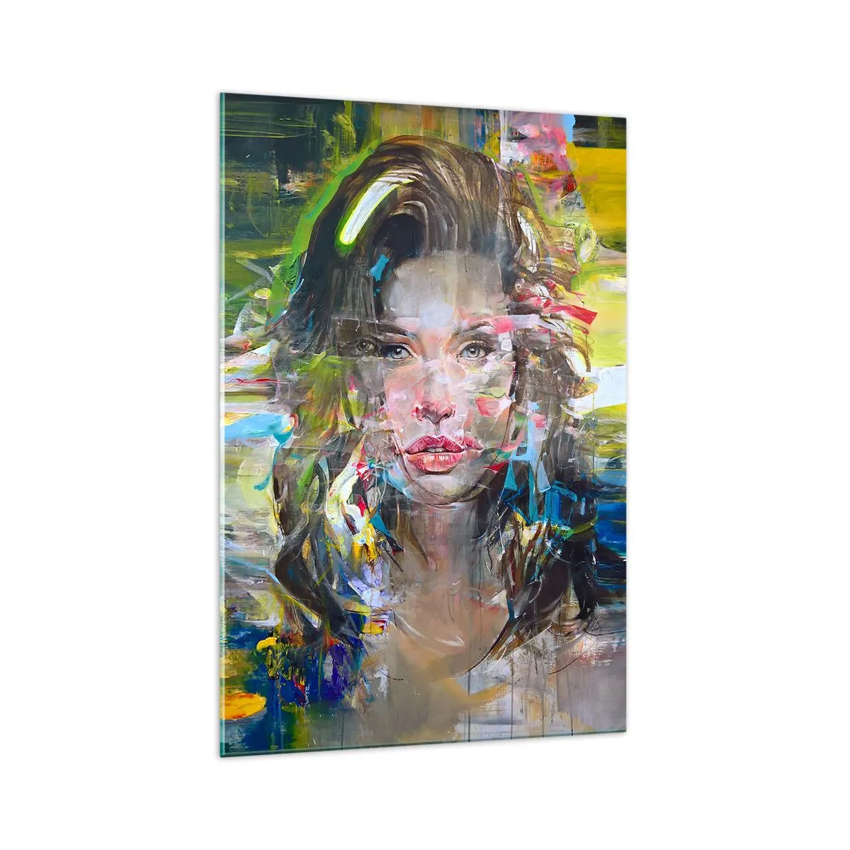 Tablou pe sticlă - În spatele cortinei de aer - 70x100 cm