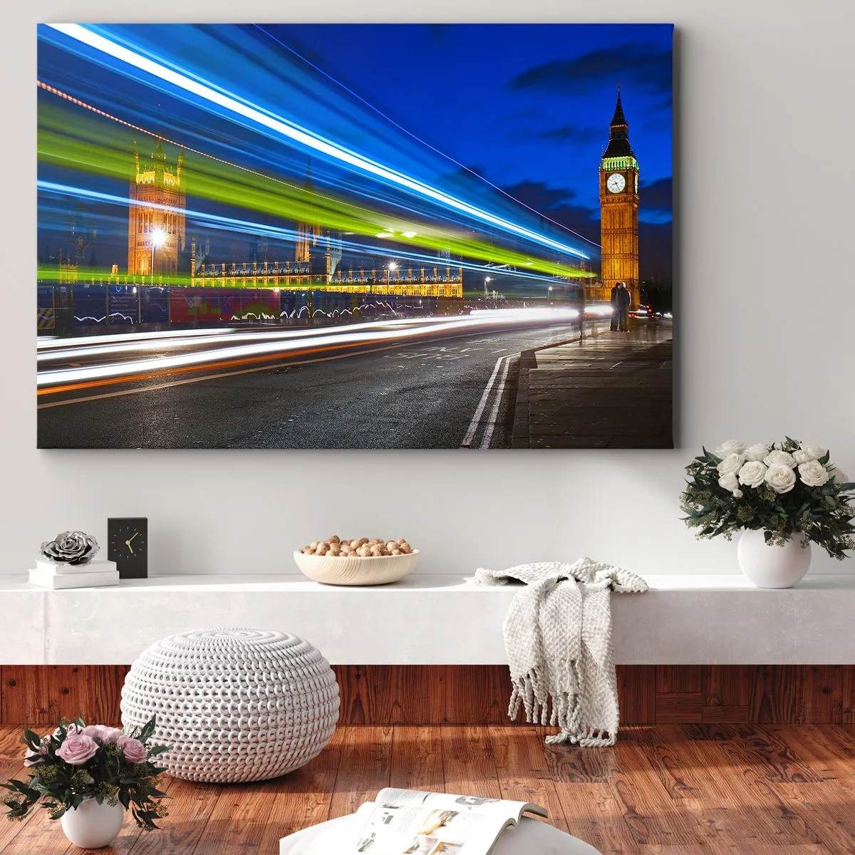 Tablou pe pânză - Sub ochiul lui Big Ben - 100x70 cm
