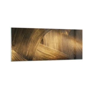 Tablou pe sticlă - Într-un labirint de aur - 100x40 cm
