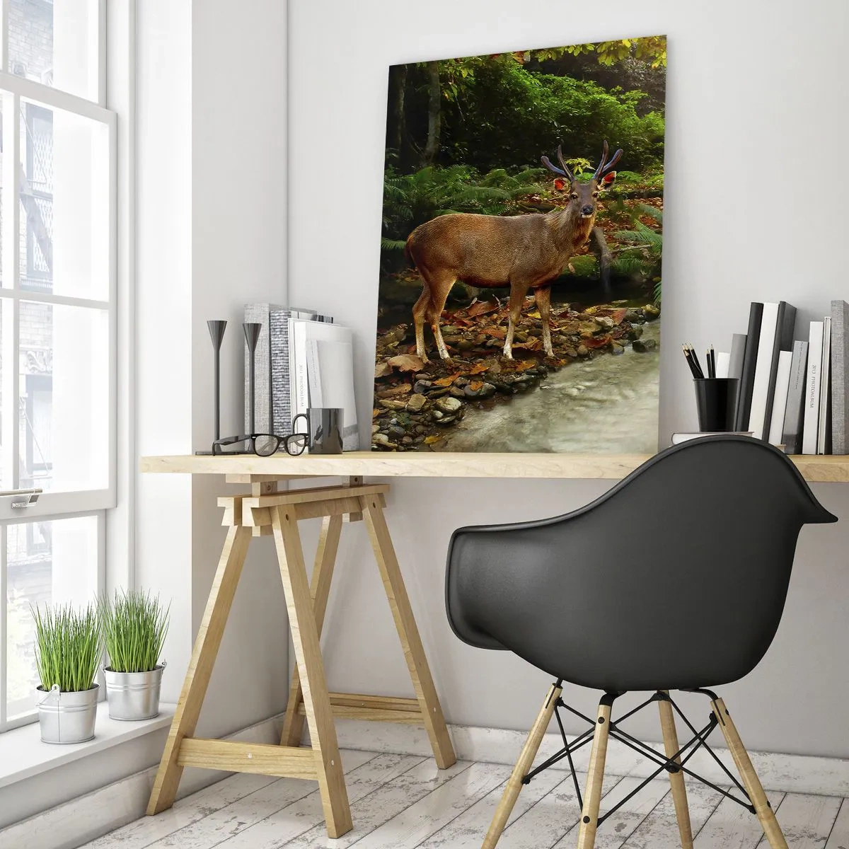 Tablou pe sticlă - Bun venit în lumea mea - 50x70 cm