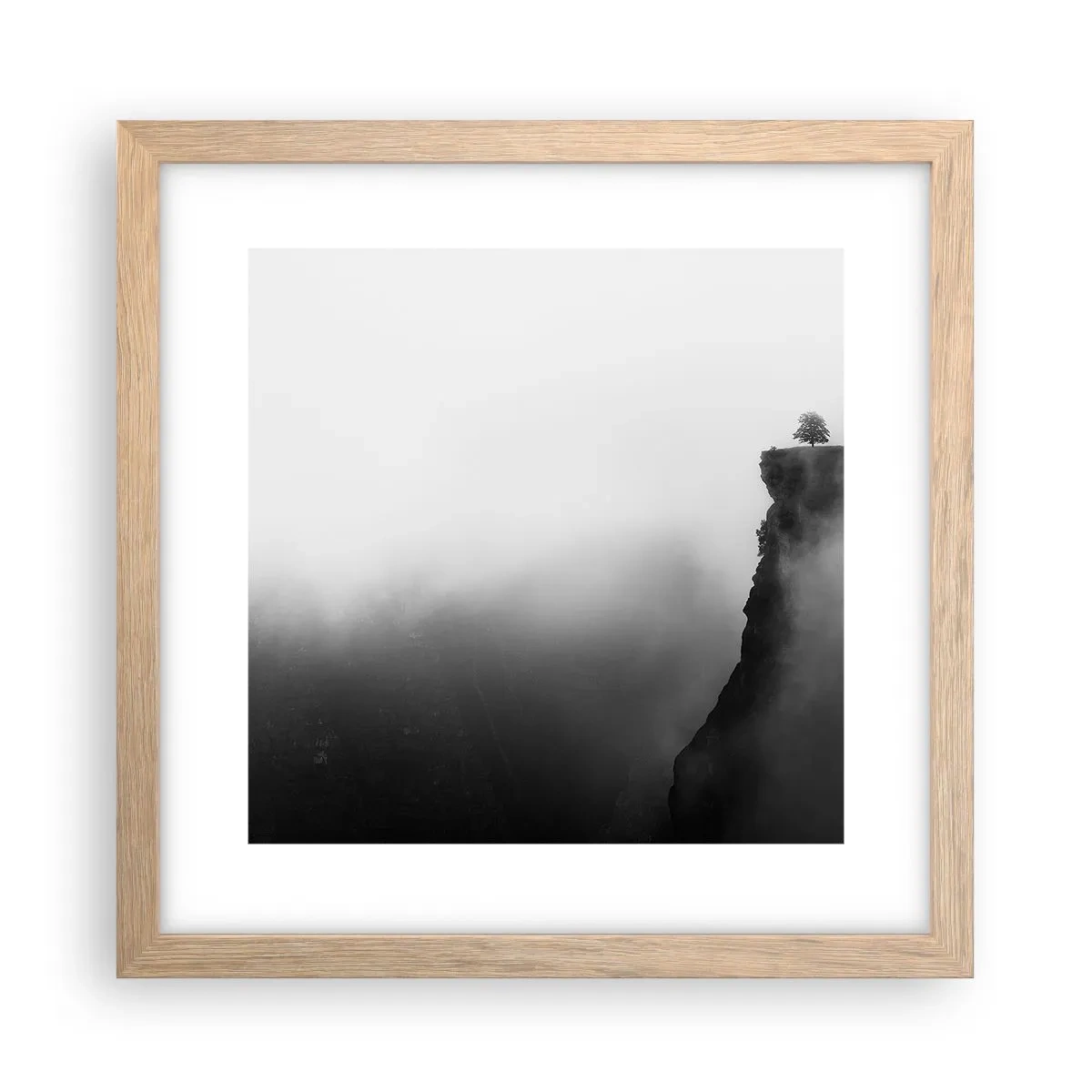 Poster în ramă de stejar deschis - La capătul lumii - 30x30 cm