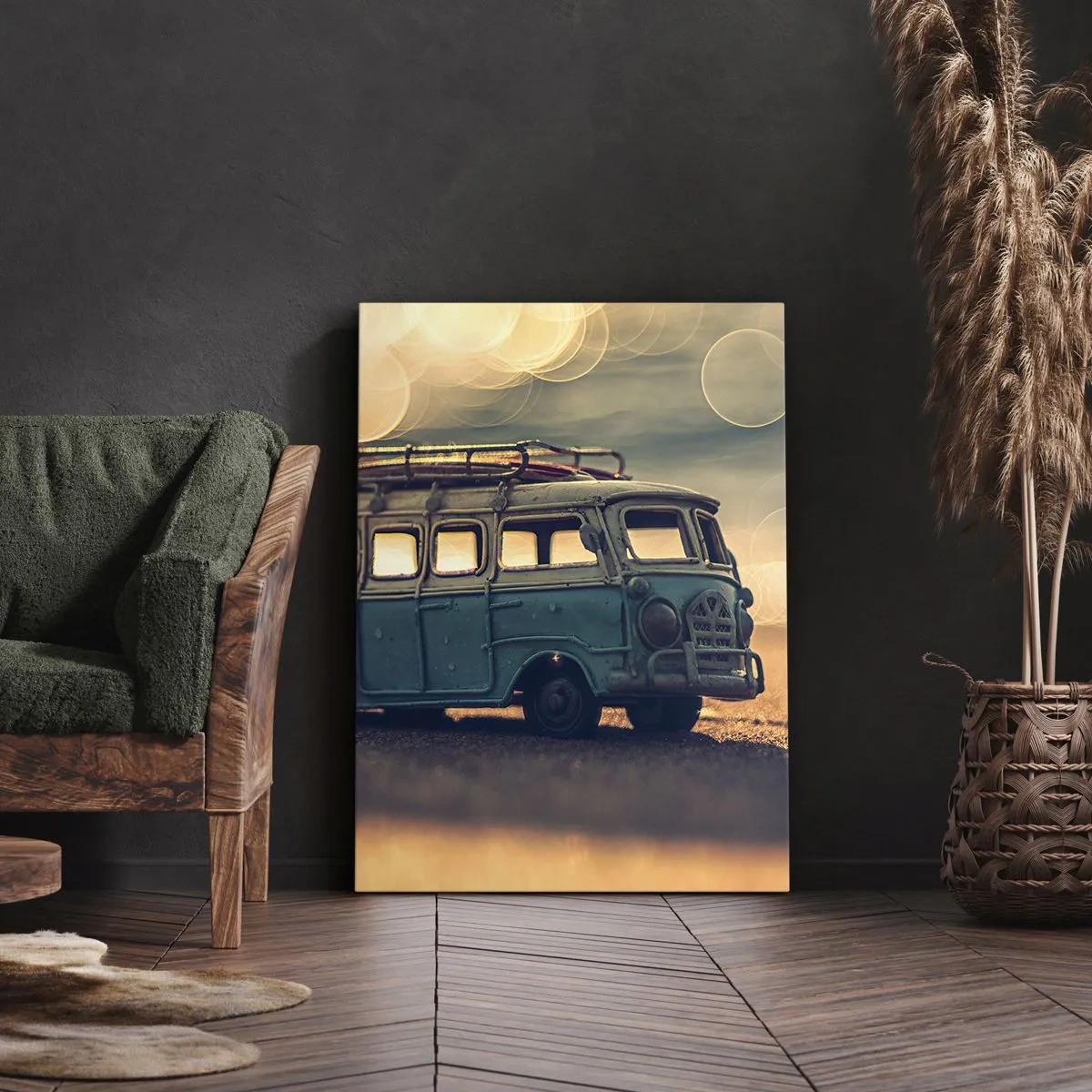 Tablou pe pânză - Sfârșitul zeilor: banilor și al muncii - 45x80 cm