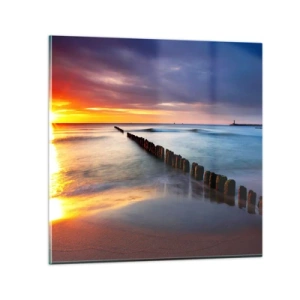 Tablou pe sticlă - Ascultă tăcerea - 60x60 cm