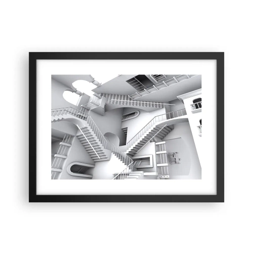 Poster în ramă neagră - Paradoxurile spațiului - 40x30 cm