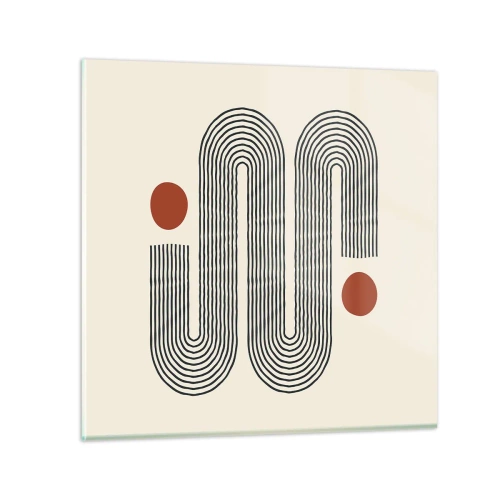 Tablou pe sticlă - De la început până la sfârșit - 50x50 cm