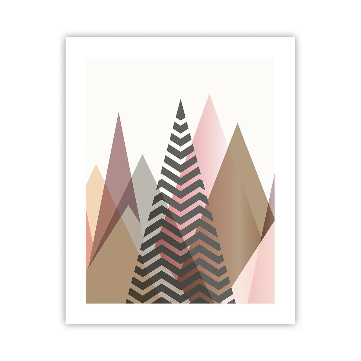 Poster - Construcție piramidală - 40x50 cm