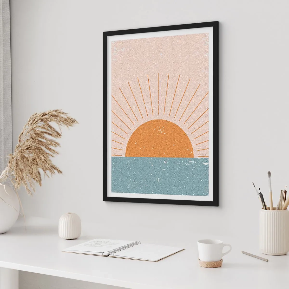 Poster în ramă neagră - Un miracol zilnic - 30x40 cm