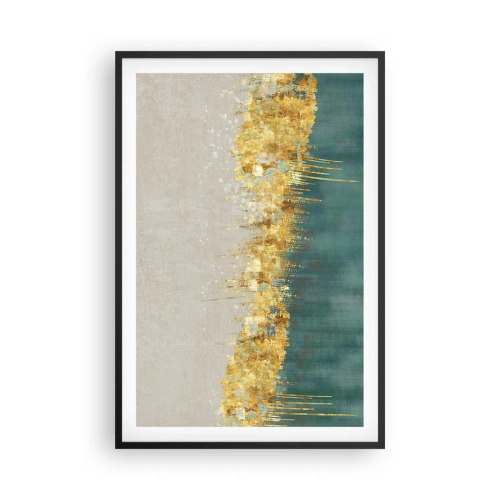 Poster în ramă neagră - Frontiera de aur - 61x91 cm