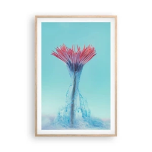 Poster în ramă de stejar deschis - Într-o unduire revigorantă - 61x91 cm