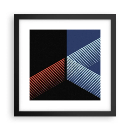 Poster în ramă neagră - O poveste simplă - 30x30 cm