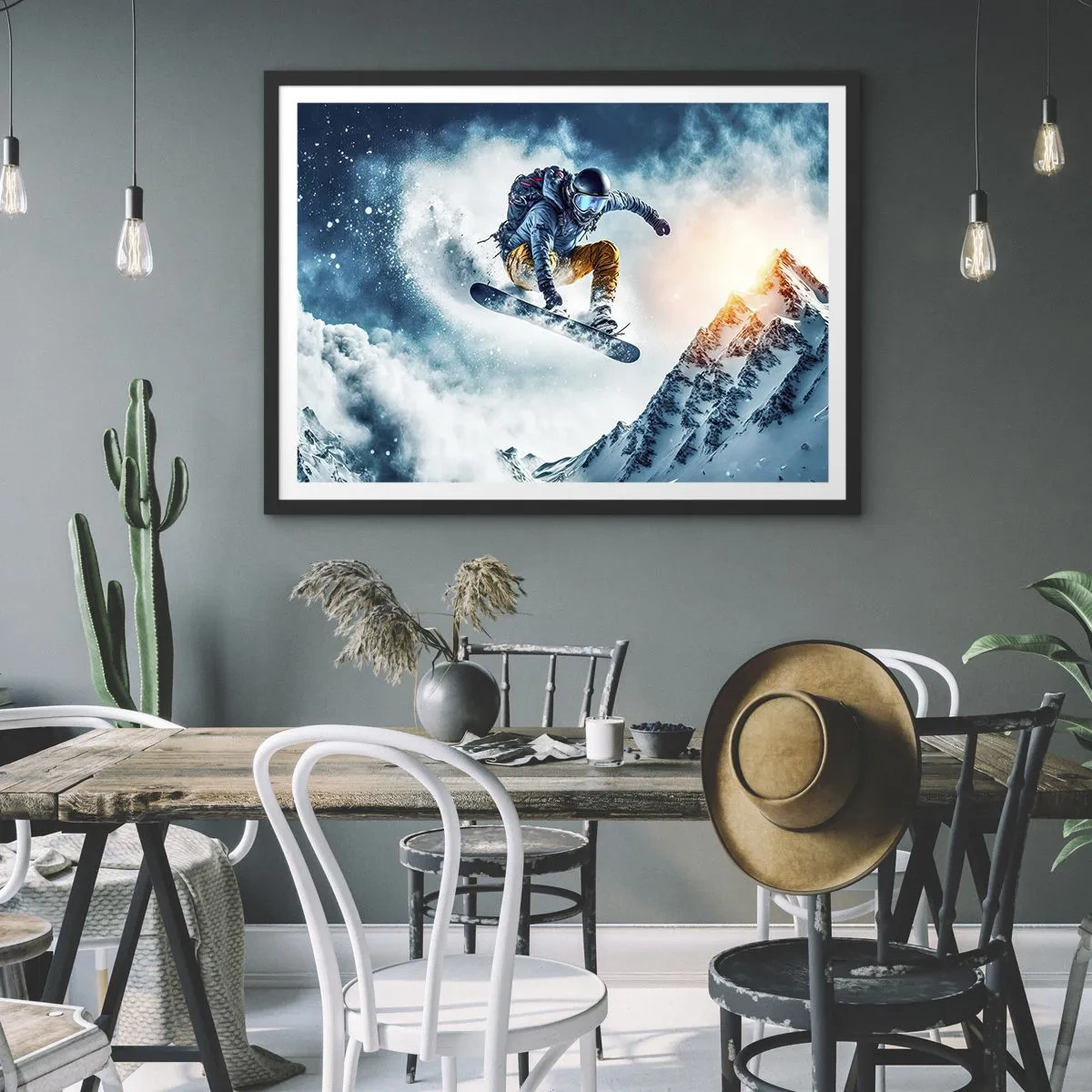 Poster în ramă neagră - Emoții extreme - 70x50 cm
