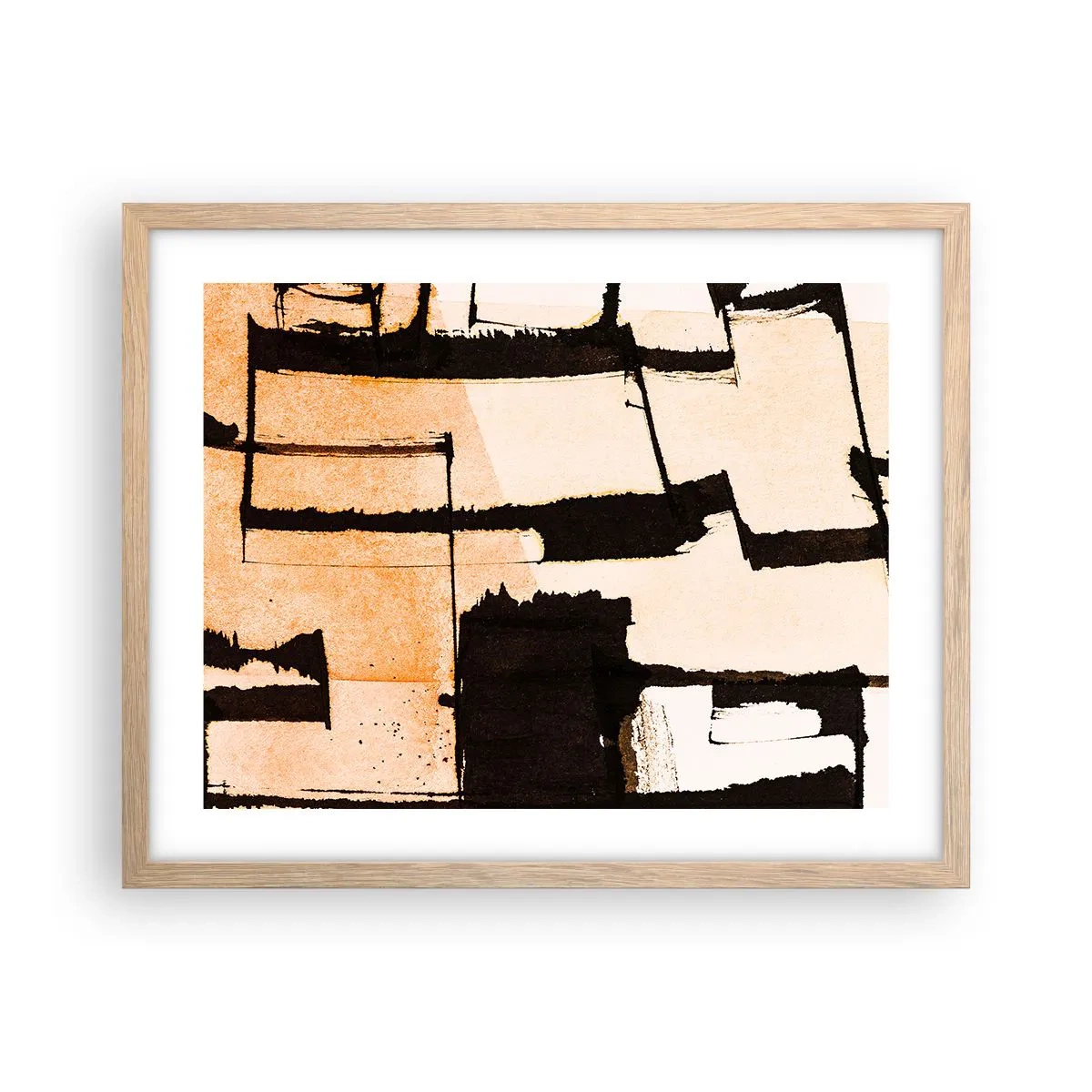 Poster în ramă de stejar deschis - Cu toate acestea, ordinea - 50x40 cm