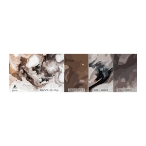 Mostră tapet Premium Sand - Nașterea unei galaxii - Abstracția, Bucată, Model modern - 100x30 cm