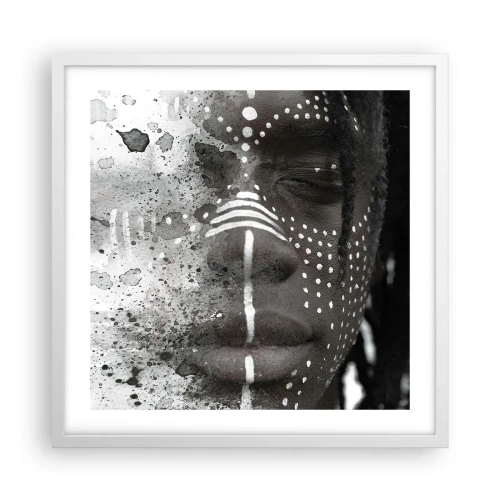 Poster în ramă albă - Descoperă spiritul original - 50x50 cm