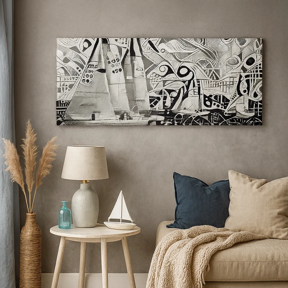 Tablou pe pânză - Între valuri - 30x30 cm