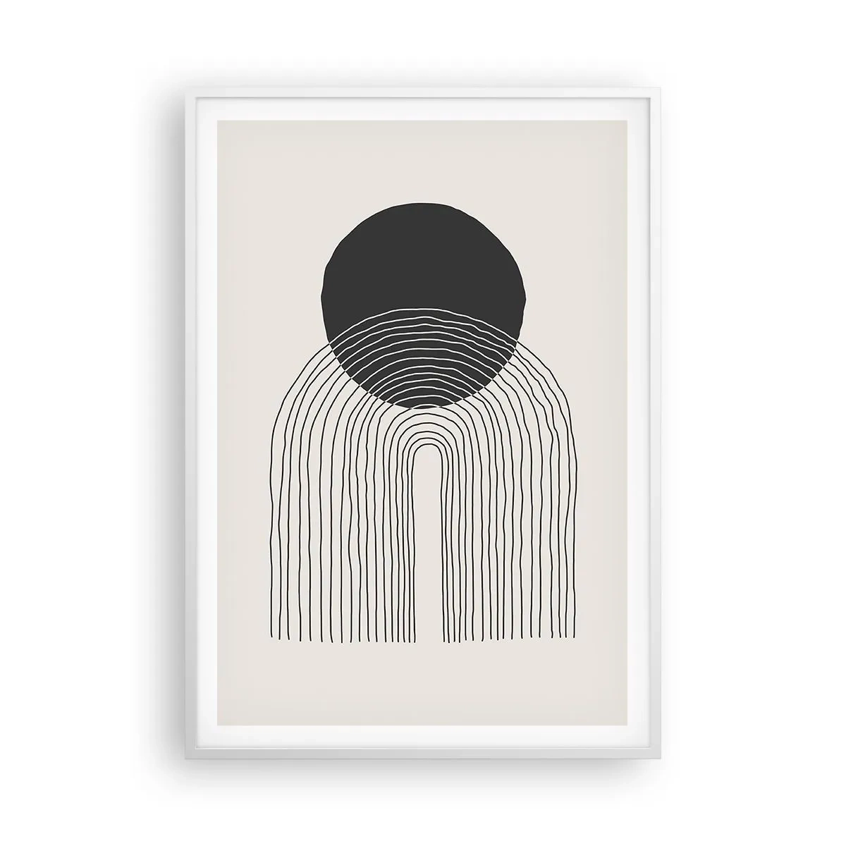 Poster în ramă albă - Tremurând și încrezător - 70x100 cm